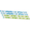 Barker Creek Tie-Dye & Ombré Blue & Lime Double-Sided Scalloped Trim Set of 4, 52/set 4357